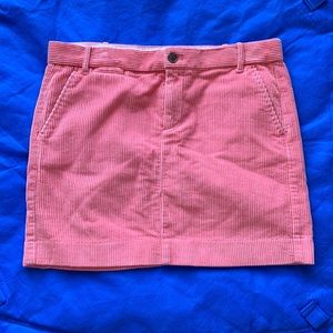 Gap pink corduroy mini skirt